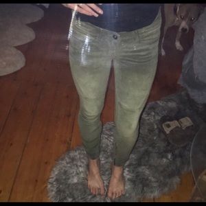 Free people olive cords size 25